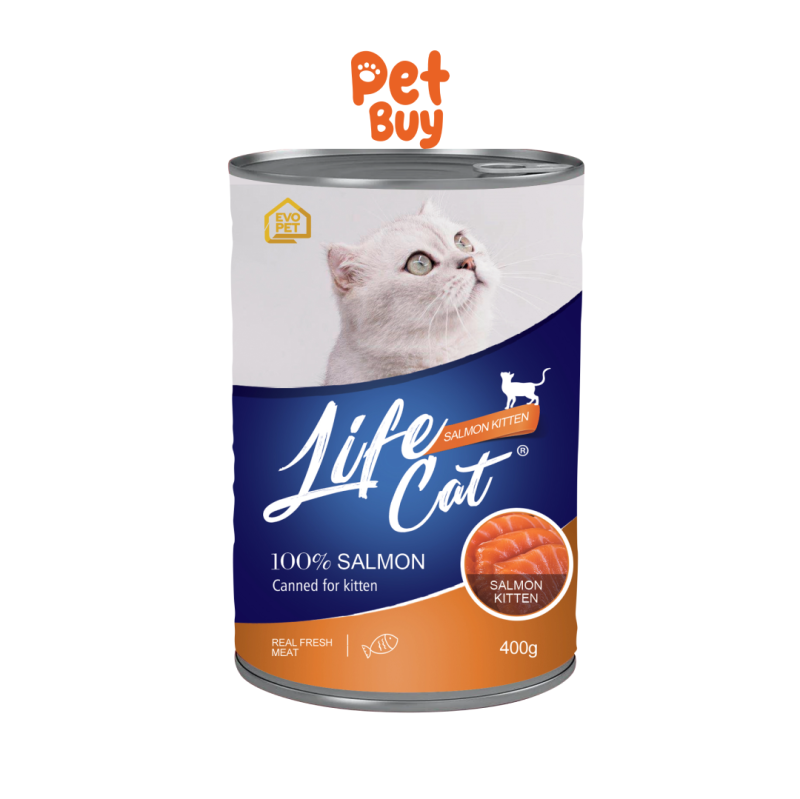 Life Cat Can Salmon Kitten 400 gr