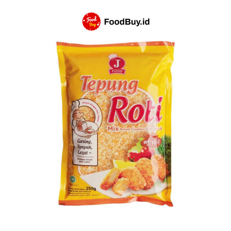 J Food Tepung Roti Campur / Mix Bread Crumb 250 gr