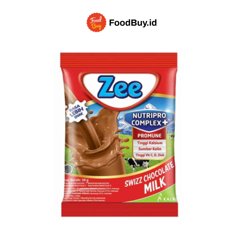 Zee Susu Bubuk Rasa Swizz Chocolate Sachet 39 gr