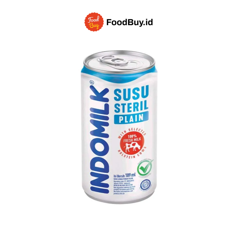 Indomilk Susu Steril Plain 189ml