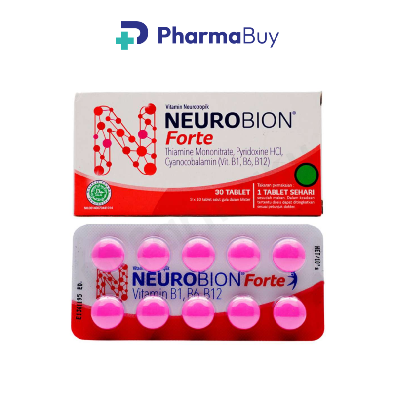 Neurobion Forte Vitamin B1, B6, B12 Isi 10 Tablet