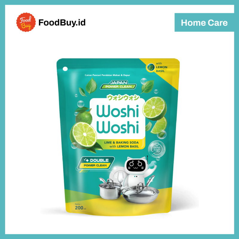 Woshi Woshi Lime & Baking Soda With Lemon Basil 200ml