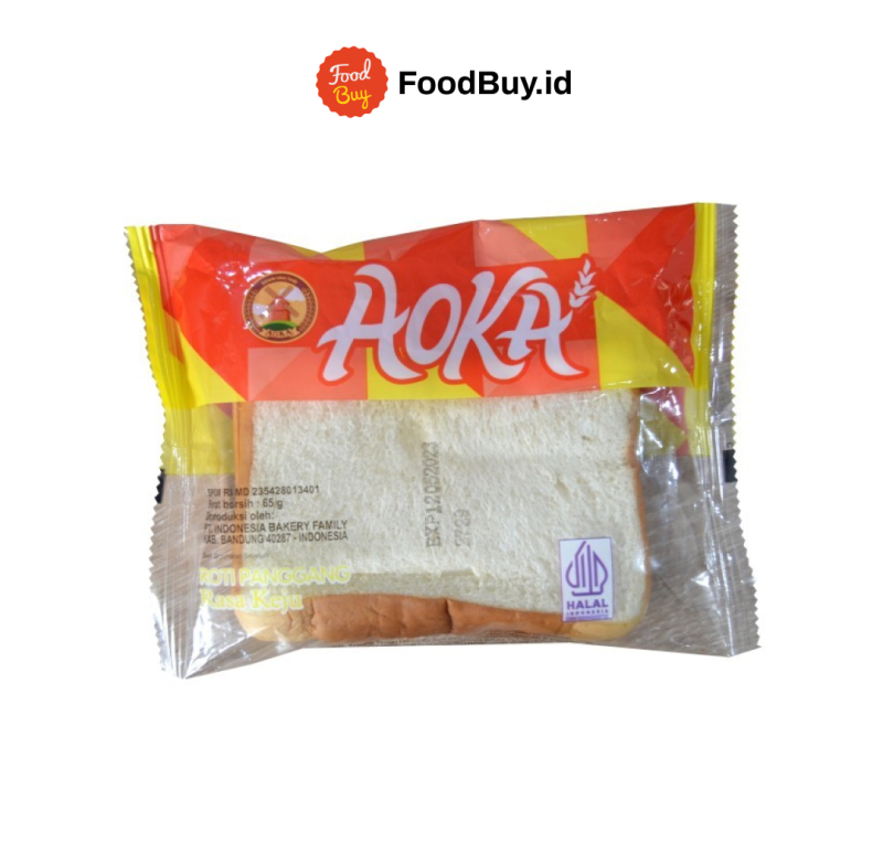 Aoka Roti Panggang Isian Rasa Keju 65gr