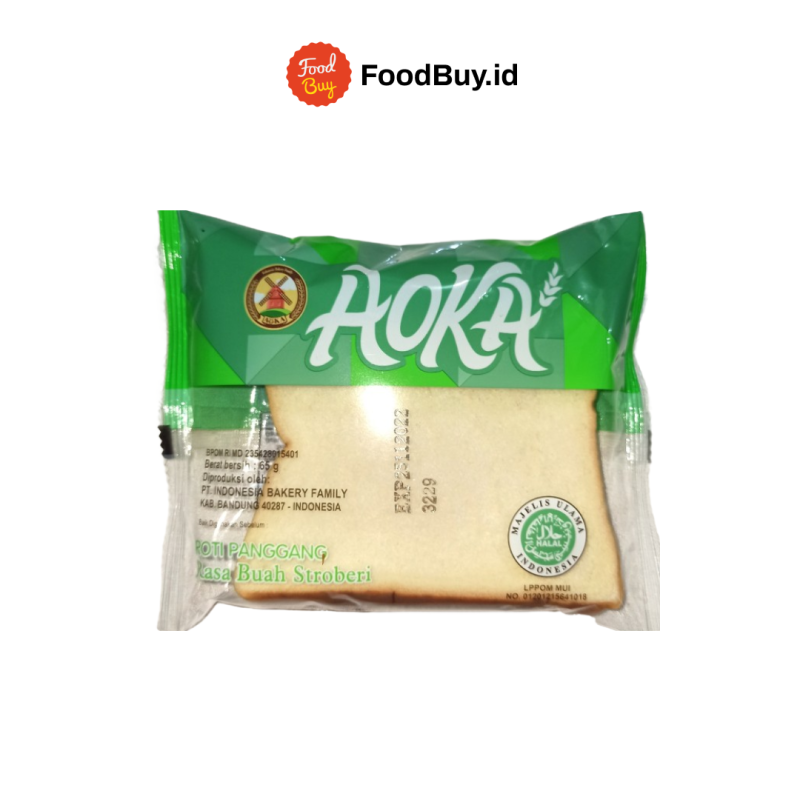 Aoka Roti Panggang Isian Rasa Stroberi 65gr