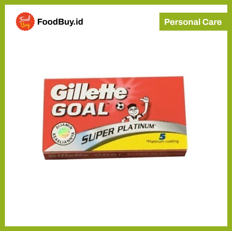 Gillette Goal Super Platinum Silet Pisau Cukur - Isi 5 Pcs