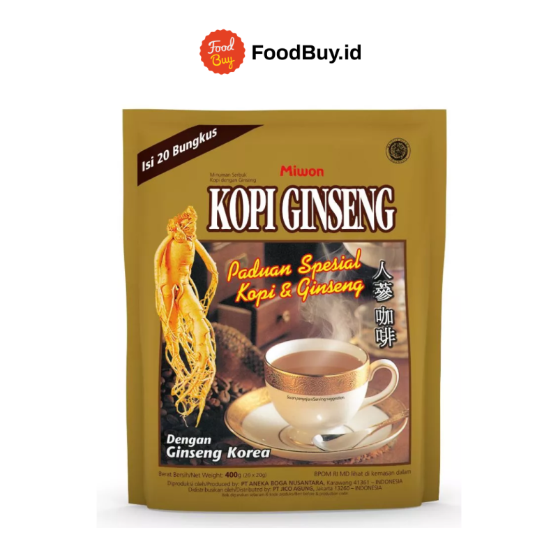 Miwon Pouch Kopi Ginseng 400gr (20x20gr)