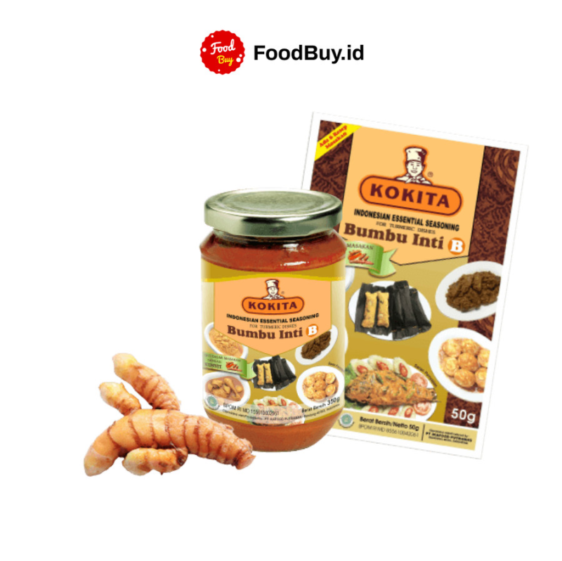 Kokita Bumbu Inti B (Inti Dasar Makanan Dengan Kunyit) 50 gr