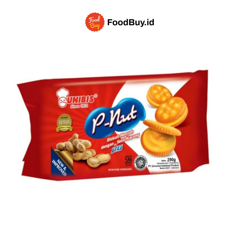 Unibis P-Nut Biskuit Rasa Selai Kacang 258g