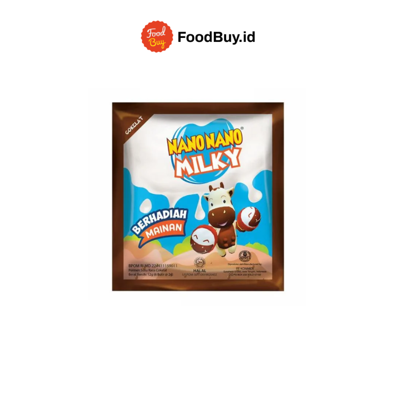Nano-Nano Milky Rasa Cokelat 12,5gr
