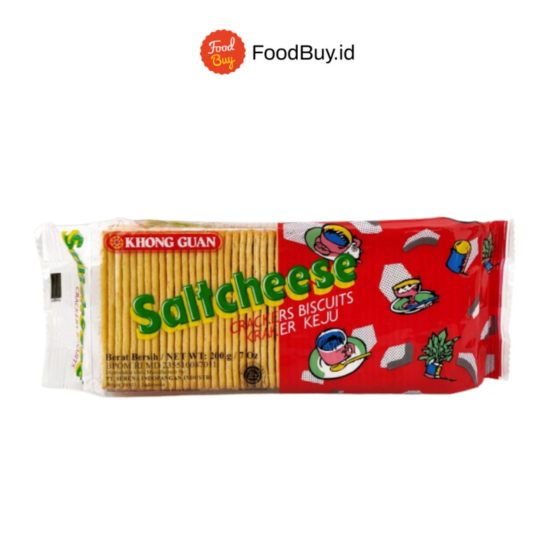 Khong Guan Saltcheese Biskuit Crackers Keju 200gr