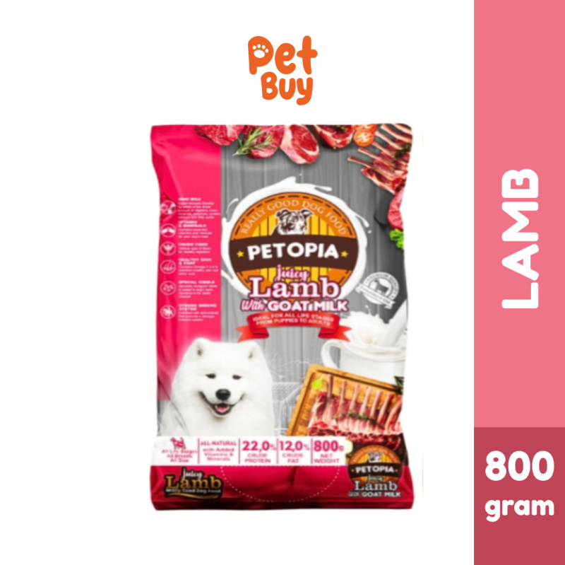 Petopia Dog Food Dry Lamb with Goat Milk 800 gr