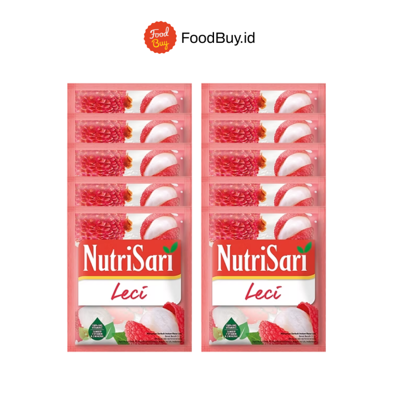 Paket 1 Renteng - Nutrisari Leci 11 gr (Isi 10 Pcs)
