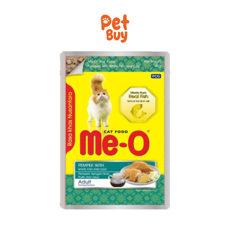 Meo Pouch Pempek White Fish & Egg 80 gr