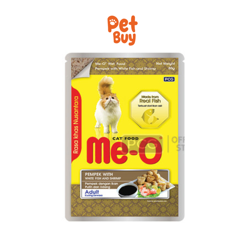 Meo Pouch Pempek White Fish & Shrimp 80 gr
