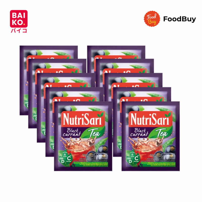 Paket 1 Renteng - Nutrisari Blackcurrant Tea 11gr (Isi 10 Pcs)