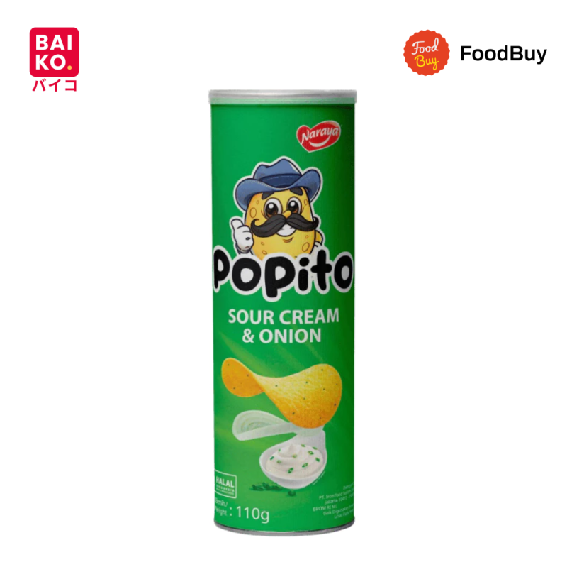 Naraya Popito Snack Chip Sour and Cream 110gr