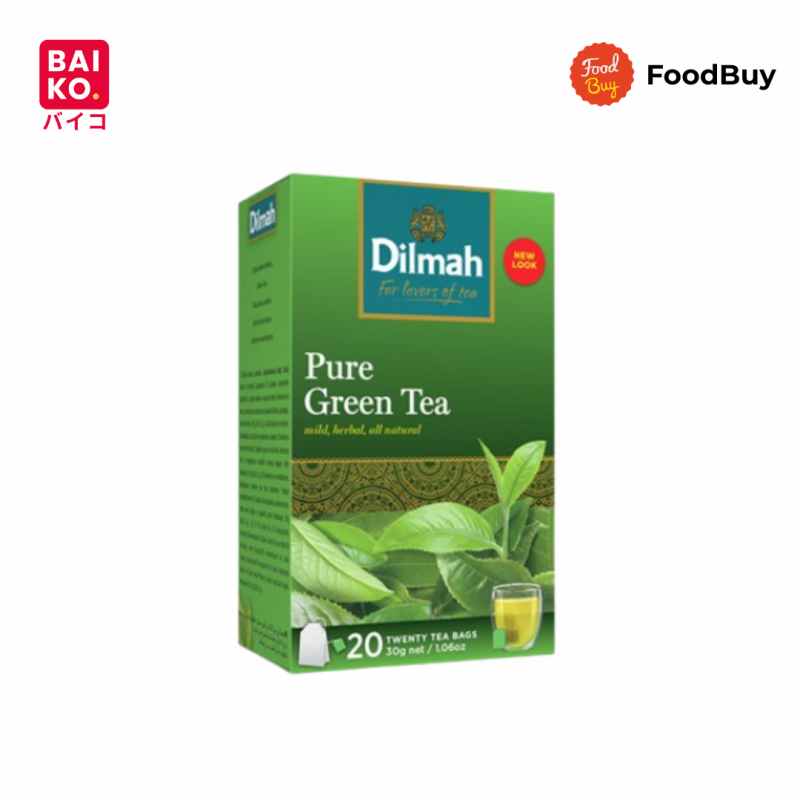 Dilmah Teh Celup Pure Green Tea Kemasan Foil Envelope Isi 20 Pcs 40 gr